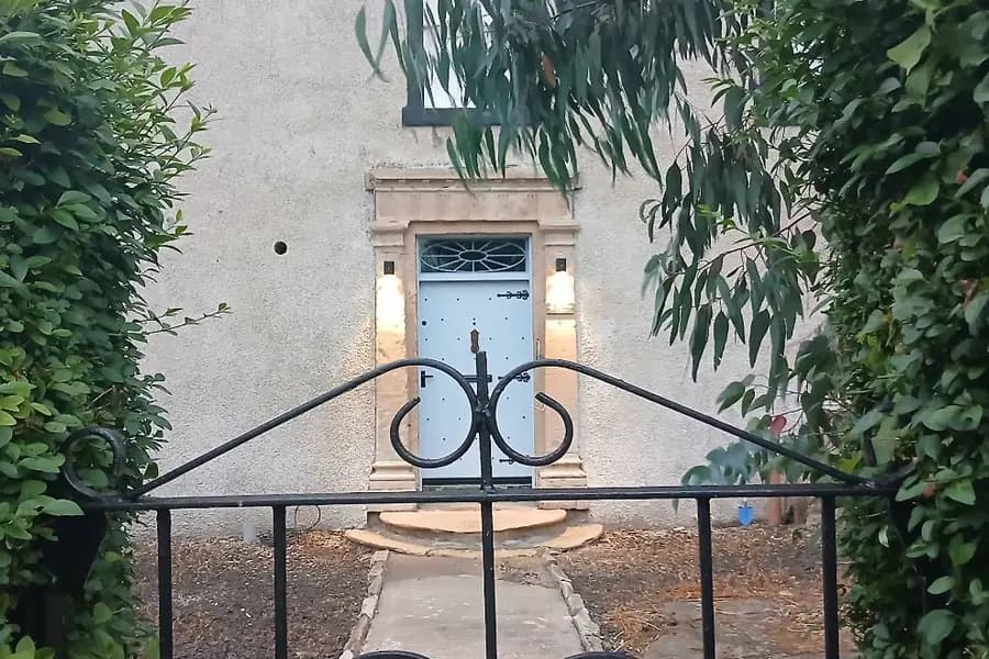 The entrance to a home