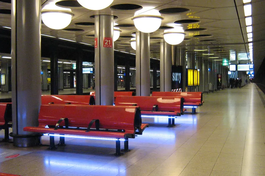 An airport terminal